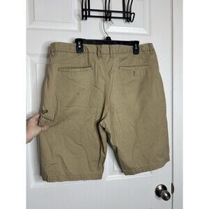 Vintage Y2K Size 38 Fox Tan Workwear Shorts Carpenter Utility